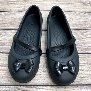 Crocs Girls Black Mary Jane